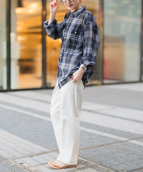 Spick & Span 25SS コットンボイルチェックシャツ　グレー　新品 追加》コットンボイルチェックシャツ（シャツ／ブラウス