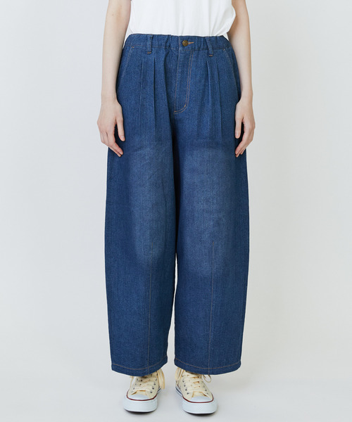 FRAPBOIS（フラボア）の「SPモーメントデニム パンツ（その他パンツ・レディース・ブラック/ブルー・1/3/2/0）」の2枚目の写真