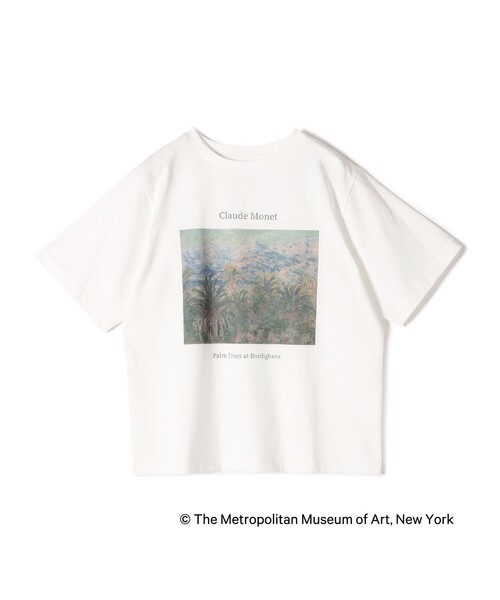 SHIPS Colors(シップス カラーズ)の「SHIPS Colors:THE MET コラボ モネ アート Tシャツ(Tシャツ/カットソー・レディース・オフホワイト/ダークグレー・ONE SIZE)」の2枚目の写真
