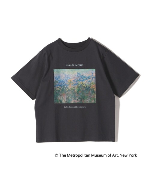 SHIPS Colors(シップス カラーズ)の「SHIPS Colors:THE MET コラボ モネ アート Tシャツ(Tシャツ/カットソー・レディース・オフホワイト/ダークグレー・ONE SIZE)」の3枚目の写真