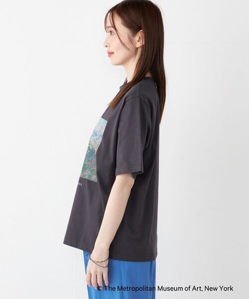 SHIPS Colors(シップス カラーズ)の「SHIPS Colors:THE MET コラボ モネ アート Tシャツ(Tシャツ/カットソー・レディース・オフホワイト/ダークグレー・ONE SIZE)」の13枚目の写真