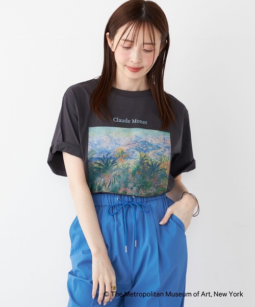 SHIPS Colors(シップス カラーズ)の「SHIPS Colors:THE MET コラボ モネ アート Tシャツ(Tシャツ/カットソー・レディース・オフホワイト/ダークグレー・ONE SIZE)」の16枚目の写真