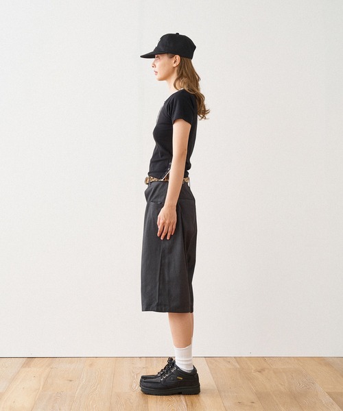 WISH FOR EVER(ウィッシュフォーエバー)の「LAYERED HENRY NECK T / レイヤードヘンリーネックTシャツ(Tシャツ/カットソー・レディース・ブラック/グレー/ネイビー・SMALL/MEDIUM)」の6枚目の写真