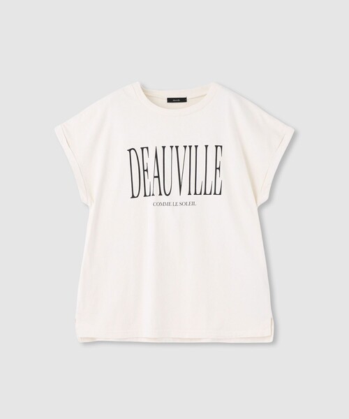 allureville（アルアバイル）の「ピグメントダイターンバックスリーブ T（Tシャツ/カットソー・レディース・アイボリー/ネイビー/ブルー・2）」の8枚目の写真
