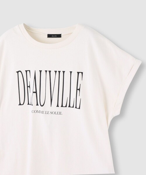 allureville（アルアバイル）の「ピグメントダイターンバックスリーブ T（Tシャツ/カットソー・レディース・アイボリー/ネイビー/ブルー・2）」の10枚目の写真