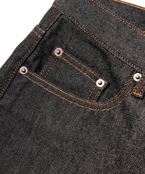 Noen（ノエン）の「シンチバックブーツカットジーンズ（デニムパンツ・メンズ・インディゴブルー/ブラック・SMALL/MEDIUM/LARGE）」の7枚目の写真