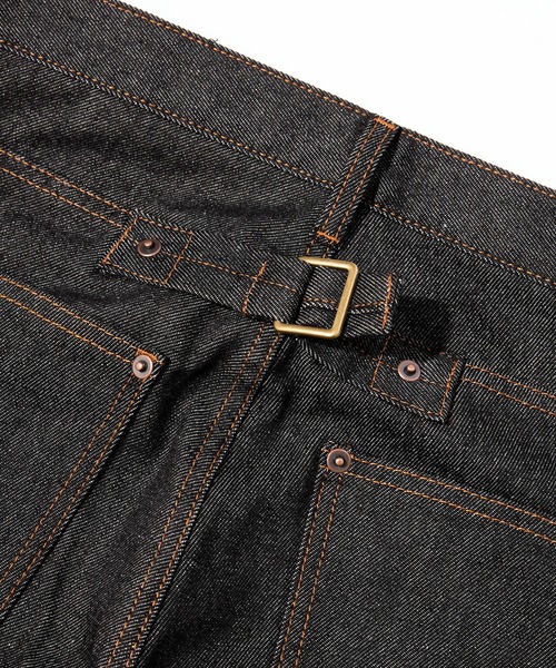 Noen（ノエン）の「シンチバックブーツカットジーンズ（デニムパンツ・メンズ・インディゴブルー/ブラック・SMALL/MEDIUM/LARGE）」の8枚目の写真