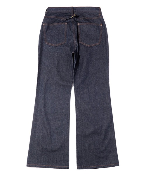 Noen（ノエン）の「シンチバックブーツカットジーンズ（デニムパンツ・メンズ・インディゴブルー/ブラック・SMALL/MEDIUM/LARGE）」の11枚目の写真