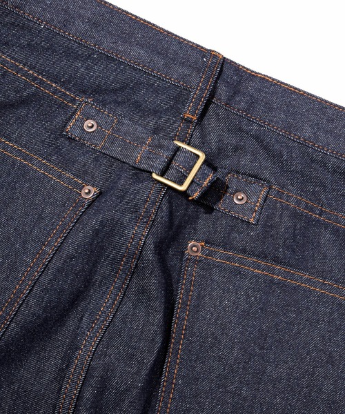 Noen（ノエン）の「シンチバックブーツカットジーンズ（デニムパンツ・メンズ・インディゴブルー/ブラック・SMALL/MEDIUM/LARGE）」の14枚目の写真