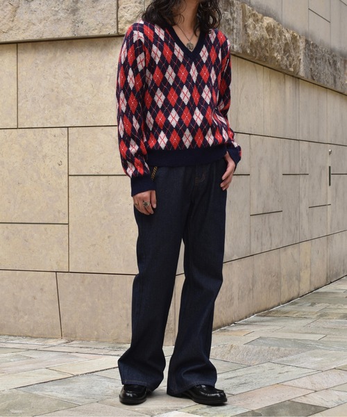 Noen（ノエン）の「シンチバックブーツカットジーンズ（デニムパンツ・メンズ・インディゴブルー/ブラック・SMALL/MEDIUM/LARGE）」の19枚目の写真