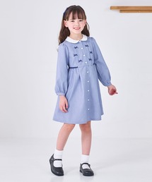 美品　ショパン　CHOPIN　アンサンブル＋ブラウス　ネイビー90 美品 ショパン CHOPIN アンサンブル＋ブラウス ネイビー90