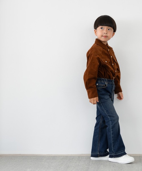 LOWRYS FARM(ローリーズファーム)の「デニムフレアパンツ 571655(デニムパンツ・キッズ・ライトブルー/ブルー・110cm/120cm/130cm/140cm/150cm)」の21枚目の写真