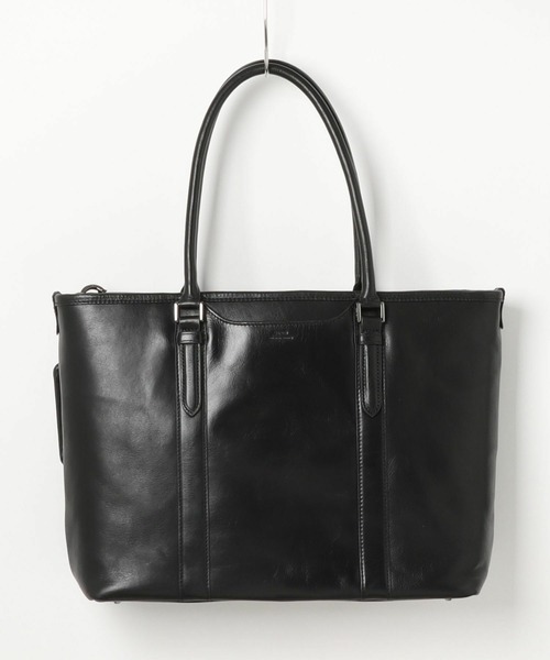 UNION STATION(ユニオンステーション)の「【SEEKER/シーカー × UNIONSTATION別注】リアルレザー 牛革 トートバッグ(トートバッグ・メンズ・ブラック/ネイビー・FREE)」の3枚目の写真