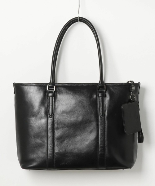 UNION STATION(ユニオンステーション)の「【SEEKER/シーカー × UNIONSTATION別注】リアルレザー 牛革 トートバッグ(トートバッグ・メンズ・ブラック/ネイビー・FREE)」の4枚目の写真
