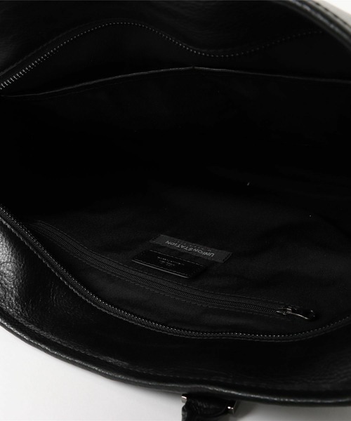 UNION STATION(ユニオンステーション)の「【SEEKER/シーカー × UNIONSTATION別注】リアルレザー 牛革 トートバッグ(トートバッグ・メンズ・ブラック/ネイビー・FREE)」の5枚目の写真