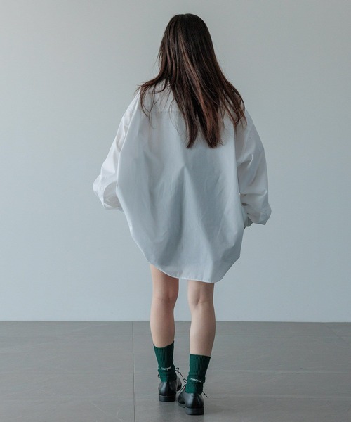 LOWRYS FARM（ローリーズファーム）の「【LFM(U)】ＢＲＯＡＤ　ＳＨＩＲＴ　 581696（シャツ/ブラウス・メンズ・ブラウン/ホワイト/ブルー/チャコールグレー・MEDIUM/LARGE）」の7枚目の写真