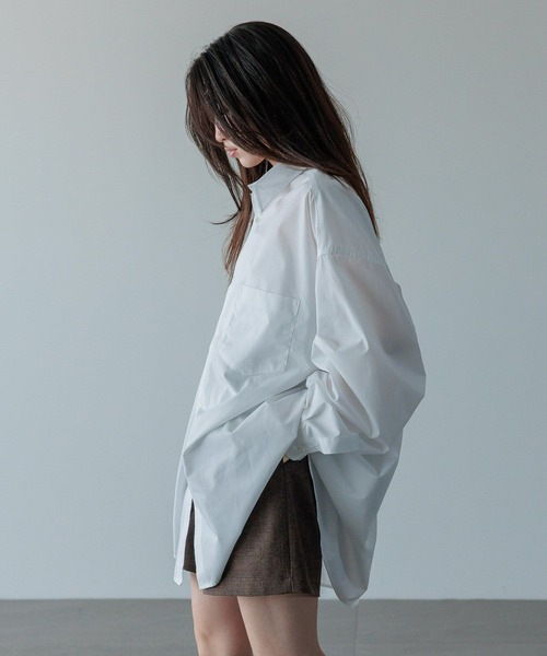 LOWRYS FARM（ローリーズファーム）の「【LFM(U)】ＢＲＯＡＤ　ＳＨＩＲＴ　 581696（シャツ/ブラウス・メンズ・ブラウン/ホワイト/ブルー/チャコールグレー・MEDIUM/LARGE）」の9枚目の写真