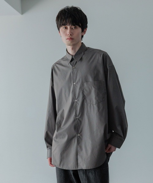 LOWRYS FARM（ローリーズファーム）の「【LFM(U)】ＢＲＯＡＤ　ＳＨＩＲＴ　 581696（シャツ/ブラウス・メンズ・ブラウン/ホワイト/ブルー/チャコールグレー・MEDIUM/LARGE）」の13枚目の写真