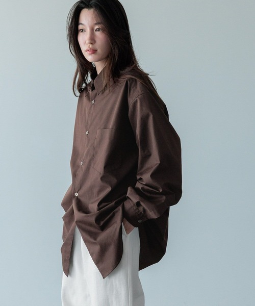 LOWRYS FARM（ローリーズファーム）の「【LFM(U)】ＢＲＯＡＤ　ＳＨＩＲＴ　 581696（シャツ/ブラウス・メンズ・ブラウン/ホワイト/ブルー/チャコールグレー・MEDIUM/LARGE）」の18枚目の写真