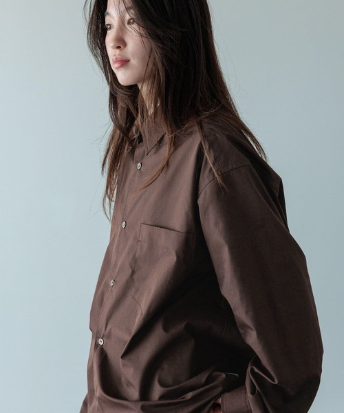 LOWRYS FARM（ローリーズファーム）の「【LFM(U)】ＢＲＯＡＤ　ＳＨＩＲＴ　 581696（シャツ/ブラウス・メンズ・ブラウン/ホワイト/ブルー/チャコールグレー・MEDIUM/LARGE）」の20枚目の写真