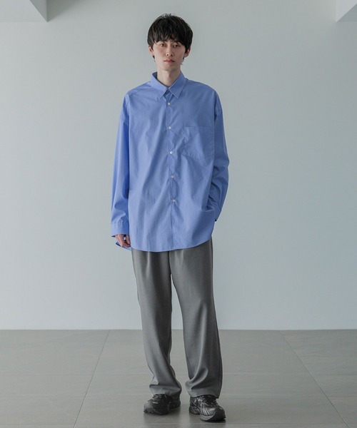 LOWRYS FARM（ローリーズファーム）の「【LFM(U)】ＢＲＯＡＤ　ＳＨＩＲＴ　 581696（シャツ/ブラウス・メンズ・ブラウン/ホワイト/ブルー/チャコールグレー・MEDIUM/LARGE）」の21枚目の写真