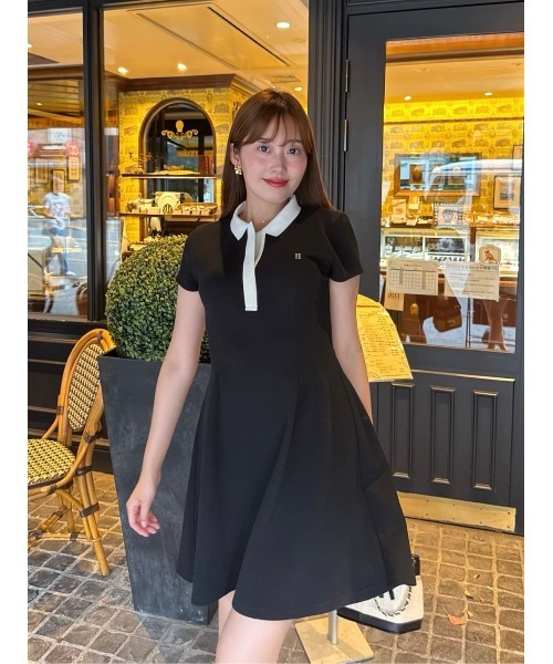Herlipto ワンピース　Polo Pleated Mini Dress Herlipto Polo Pleated Mini Dress（herlipto Scalloped Polo