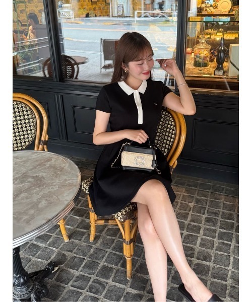 Her lip to　Short Sleeve Polo Dress Short Sleeve Polo Dress（ワンピース）｜Her lip to（ハー