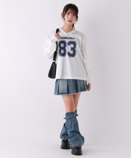 repipi armario（レピピ アルマリオ）の「フットボールロンT（Tシャツ/カットソー・キッズ・ブラック/カーキ/オフホワイト・SMALL/MEDIUM/LARGE）」の6枚目の写真