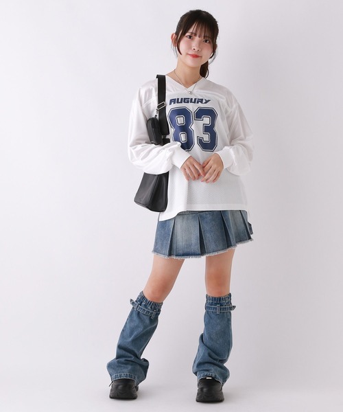 repipi armario（レピピ アルマリオ）の「フットボールロンT（Tシャツ/カットソー・キッズ・ブラック/カーキ/オフホワイト・SMALL/MEDIUM/LARGE）」の7枚目の写真