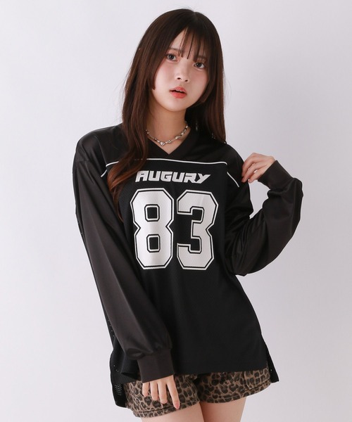 repipi armario（レピピ アルマリオ）の「フットボールロンT（Tシャツ/カットソー・キッズ・ブラック/カーキ/オフホワイト・SMALL/MEDIUM/LARGE）」の8枚目の写真