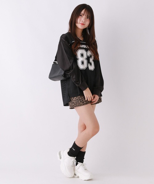 repipi armario（レピピ アルマリオ）の「フットボールロンT（Tシャツ/カットソー・キッズ・ブラック/カーキ/オフホワイト・SMALL/MEDIUM/LARGE）」の9枚目の写真