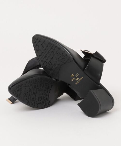 la farfa SHOES（ラ・ファーファ シューズ）の「la farfa shoes ２WAY リボンミュールパンプス（パンプス・レディース・アイボリー/ブラック・L/LL/XL/M）」の4枚目の写真