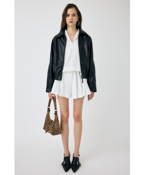 【新品未使用】MOUSSY ジャケット MOUSSY コート アウター FAUX LEATHER MINIMAL ジャケット