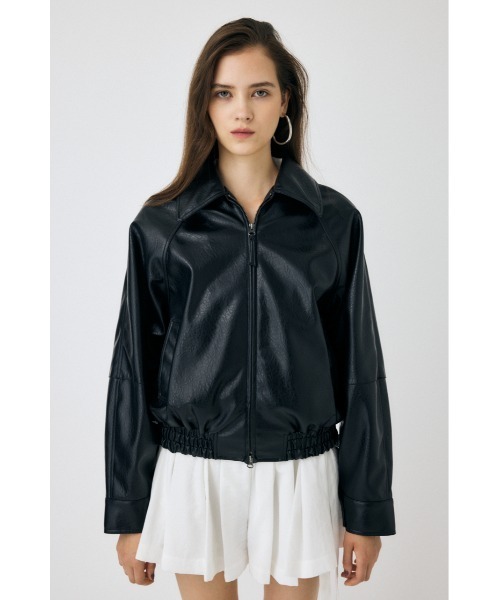 25年AW新作】F/LEATHER GATHER ブルゾン（ブルゾン）｜MOUSSY