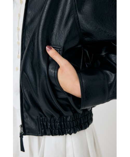 MOUSSY マウジー　レザージャケット MOUSSY F／LEATHER SHIRT ジャケット D/GRN3 -ファッション通販