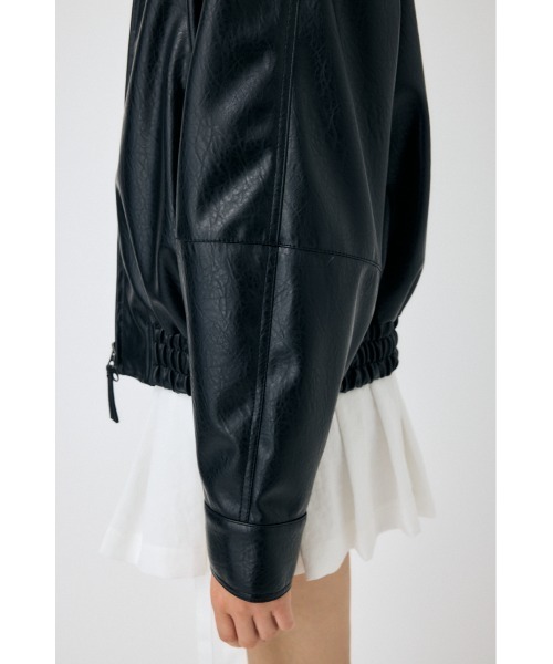 25年AW新作】F/LEATHER GATHER ブルゾン（ブルゾン）｜MOUSSY