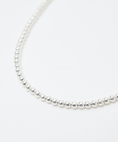 Indian Jewelry(インディアンジュエリー)の「【Indian Jewelry / インディアンジュエリー】ナバホパールネックレス / 3mm丸玉46cm / シルバー / ユニセックス(ネックレス・レディース・シルバー・フリー)」の11枚目の写真