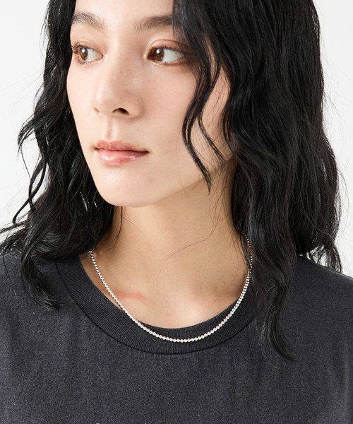 Indian Jewelry(インディアンジュエリー)の「【Indian Jewelry / インディアンジュエリー】ナバホパールネックレス / 3mm丸玉46cm / シルバー / ユニセックス(ネックレス・レディース・シルバー・フリー)」の15枚目の写真