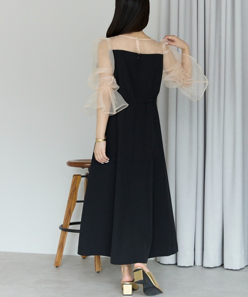 【新品】【PREFERIR】オケージョンドレス セール】結婚式・パーティーオケージョンドレス/シアースリーブ