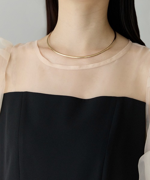 PREFERIR(プレフェリール)の「結婚式 二次会 パーティー シアースリーブ ドレス(S,M,L,XL)(ドレス・レディース・ブラック/ベージュ・SMALL/MEDIUM/LARGE/X-LARGE)」の11枚目の写真
