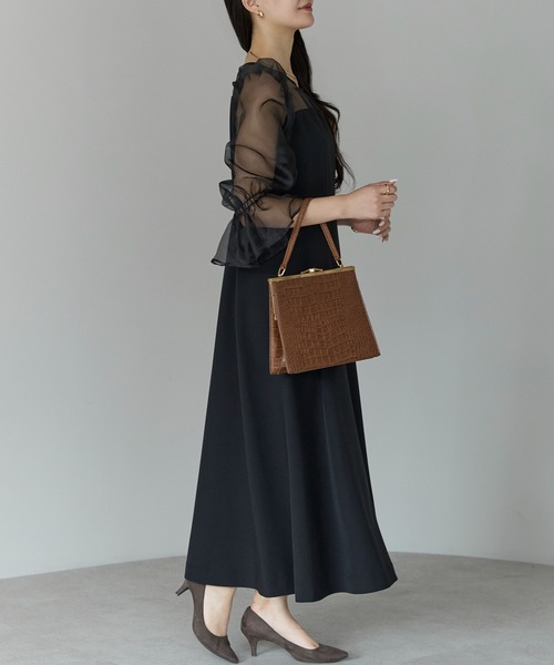 PREFERIR(プレフェリール)の「結婚式 二次会 パーティー シアースリーブ ドレス(S,M,L,XL)(ドレス・レディース・ブラック/ベージュ・SMALL/MEDIUM/LARGE/X-LARGE)」の17枚目の写真
