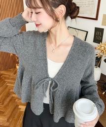 お値下げできます　TONAL ペプラムニットカーデ　グレー 楽天市場】【期間限定：8,290円→4,999円！】 カーディガン