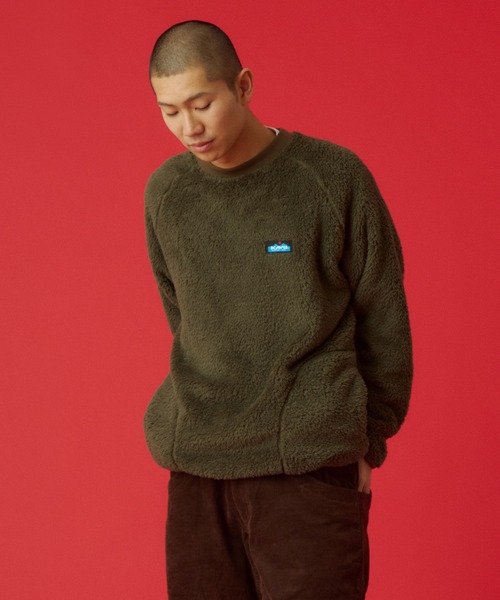 KAVU(カブー)の「KAVU/カブー Shaggy Crew/シャギークルー(Tシャツ/カットソー・メンズ・ネイビー/ナチュラル/ブラック/オリーブ・MEDIUM/LARGE)」の4枚目の写真