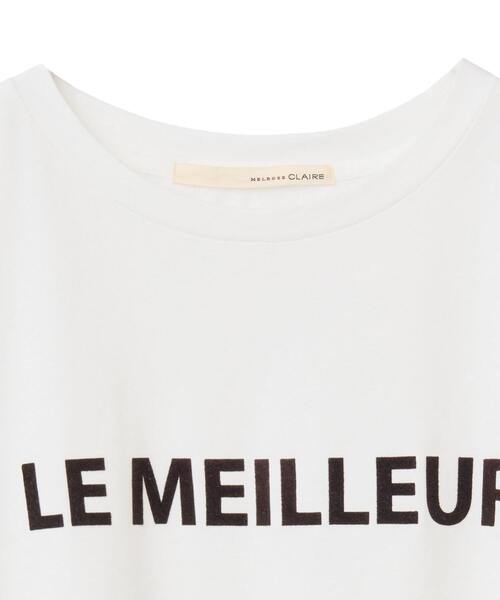 MELROSE claire（メルローズ クレール）の「【フロッキーロゴプリントTシャツ】（Tシャツ/カットソー・レディース・オフホワイト/杢グレー/チャコールグレー・FREE）」の13枚目の写真