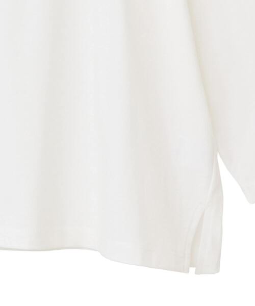 MELROSE claire（メルローズ クレール）の「【フロッキーロゴプリントTシャツ】（Tシャツ/カットソー・レディース・オフホワイト/杢グレー/チャコールグレー・FREE）」の14枚目の写真