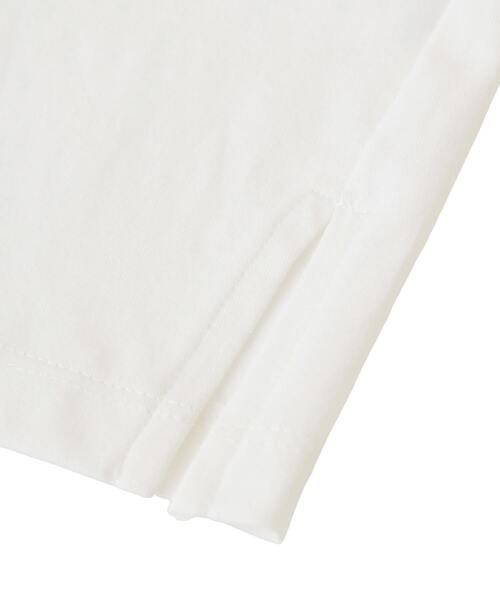 MELROSE claire（メルローズ クレール）の「【フロッキーロゴプリントTシャツ】（Tシャツ/カットソー・レディース・オフホワイト/杢グレー/チャコールグレー・FREE）」の15枚目の写真