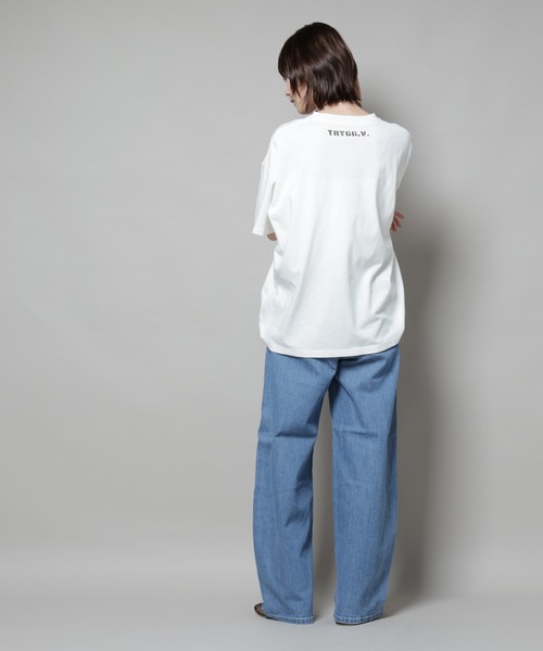 SOMETHING(サムシング)の「SOMETHING/HANA CURVE TAPERED(デニムパンツ・レディース・ライトブルー/ダークブルー・M/S)」の6枚目の写真