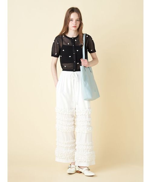 FURFUR(ファーファー)の「エンボスロゴトートバッグM(トートバッグ・レディース・アイボリー/ブラック/シルバー/ピンク/ラベンダー/サックスブルー・F)」の21枚目の写真