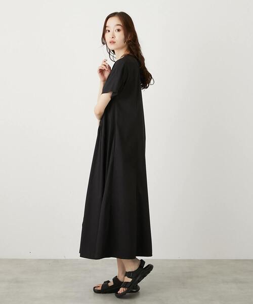 LOGEMENT DE CLAIRE(ロジュモンドクレール)の「フロントギャザーシャツワンピース(ワンピース・レディース・グレイッシュベージュ/ブラック/モカ・FREE)」の16枚目の写真