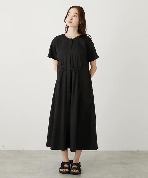 LOGEMENT DE CLAIRE(ロジュモンドクレール)の「フロントギャザーシャツワンピース(ワンピース・レディース・グレイッシュベージュ/ブラック/モカ・FREE)」の21枚目の写真